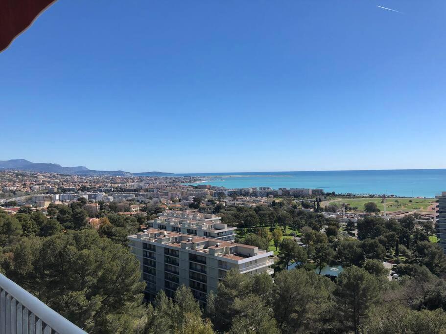 2-Room 60 M², Panoramic View, 2 Balconies, 50M Pool Cagnes-sur-Mer Luaran gambar