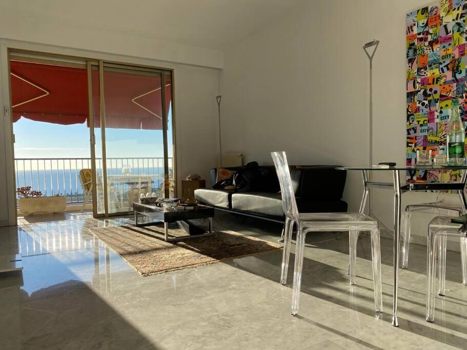 2-Room 60 M², Panoramic View, 2 Balconies, 50M Pool Cagnes-sur-Mer Luaran gambar